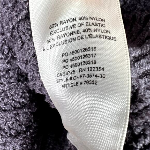 Aritzia Wilfred Free Salette Chenille Knit Pullover Sweater MEDIUM Gray Crew - Picture 4 of 5